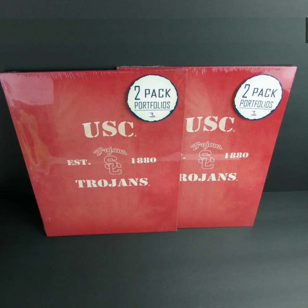 4 USC Trojans Portfolio Folders School Supplies 9.5